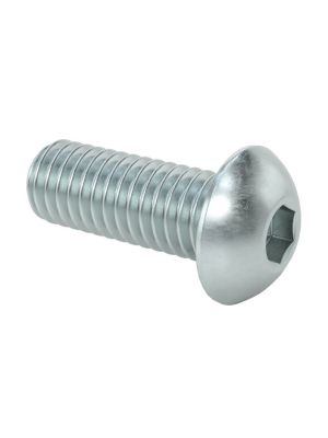 Zinc-Plated Stl Button Head Socket Cap Screw 3/8
